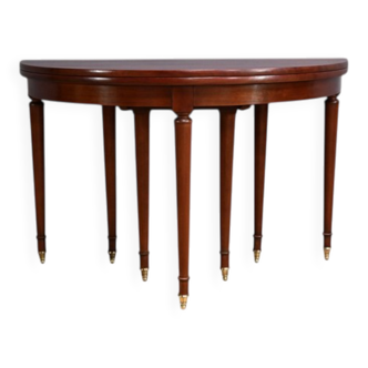 Mahogany demi-lune table with extensions – 2nd half of the 19th century