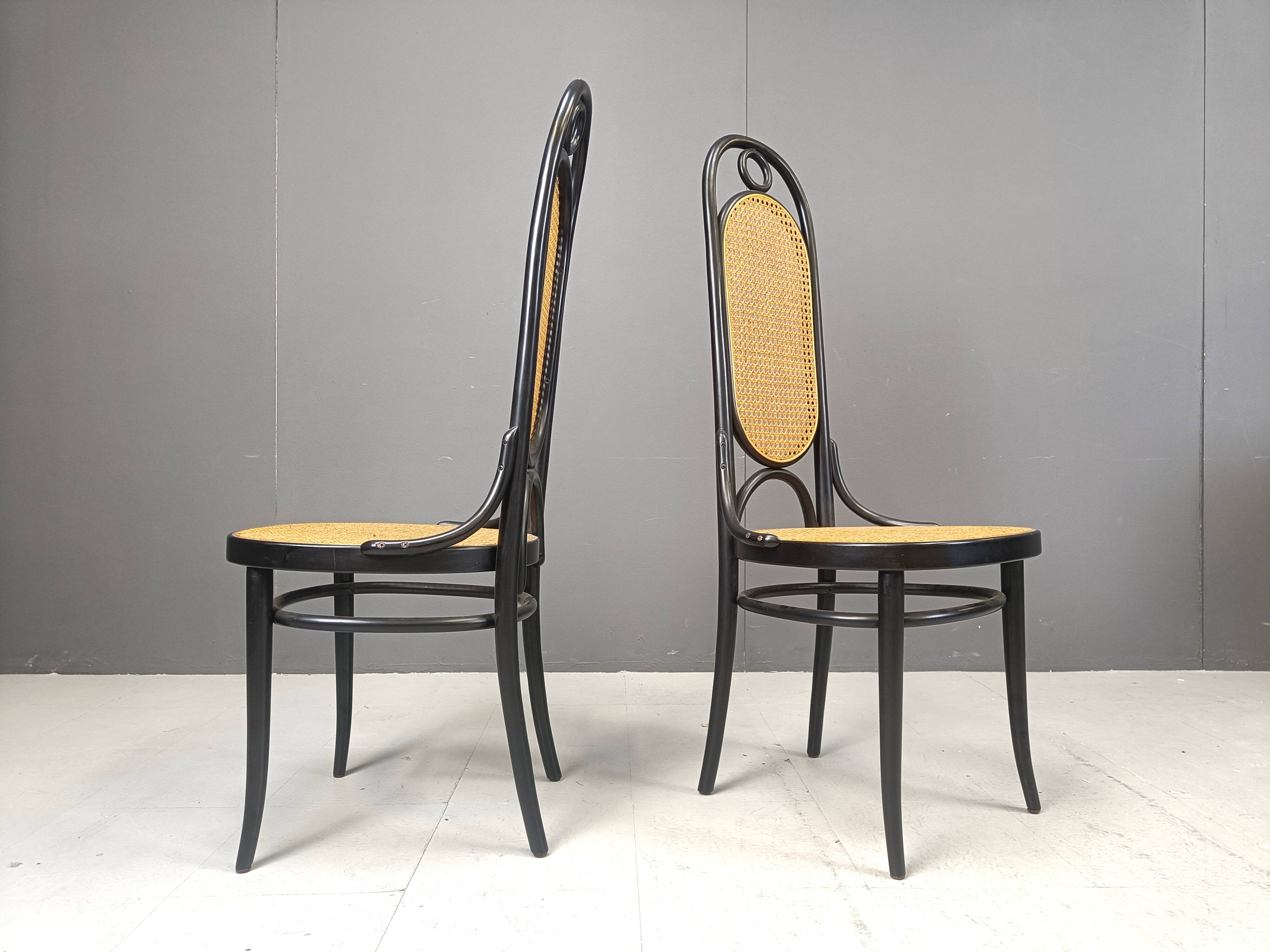 Thonet No. 207 “Long John” Dining Chairs, Set of 6, 1981