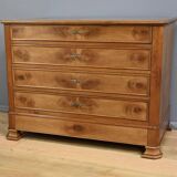 Cherry wood chest of drawers, Louis-Philippe style – 1900