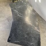 Addor 60s sculptural marble and brass coffee table