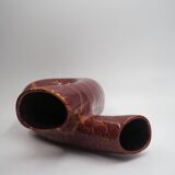 Red and orange double opening vase