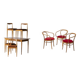 Dining set by Drevotvar and set of 3 chairs by Jasienica, Poland
