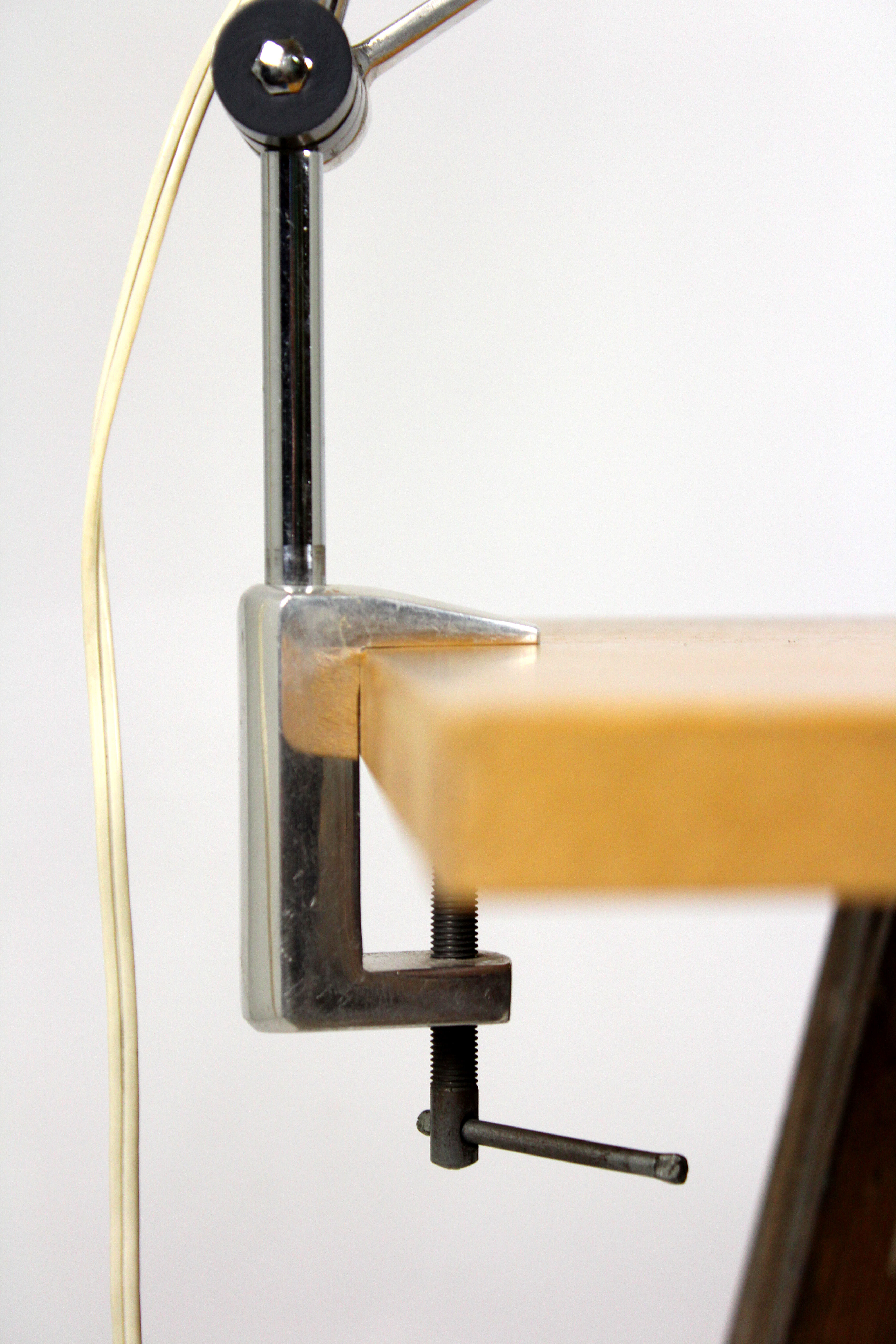 industrial table lamp by Josef Hurka for Napako, 1960