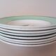 8 soup plates Fenal Badonviller "Birds" vintage 1950s