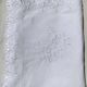 Pillowcase AB scalloped edge English embroidery tulips