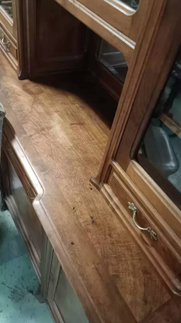 Art Nouveau two-part buffet