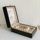Art Nouveau silver-plated napkin holder with hallmark + case