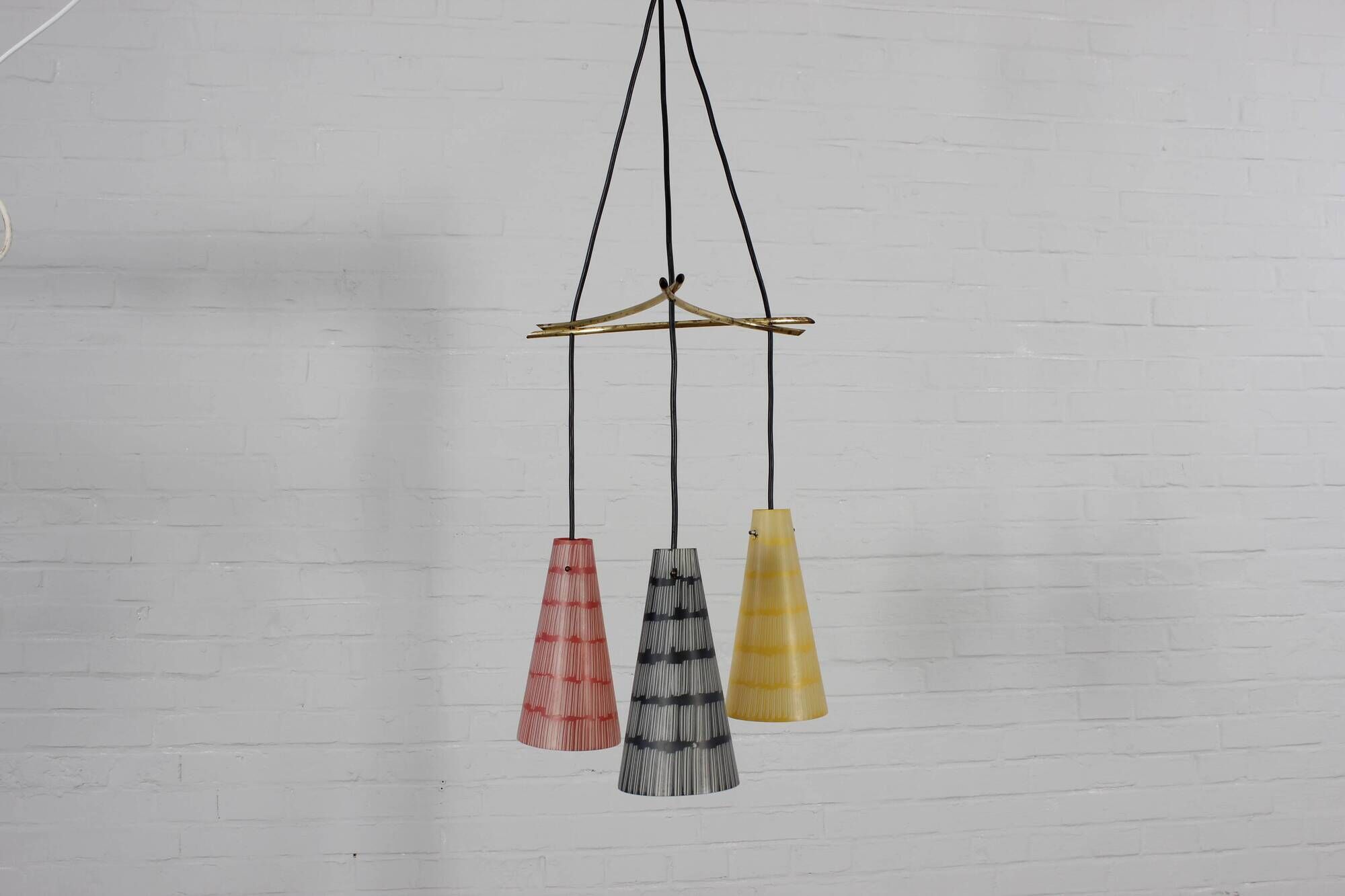 Coloured vintage ceiling lamp pendant lamp 60s 70s MCM