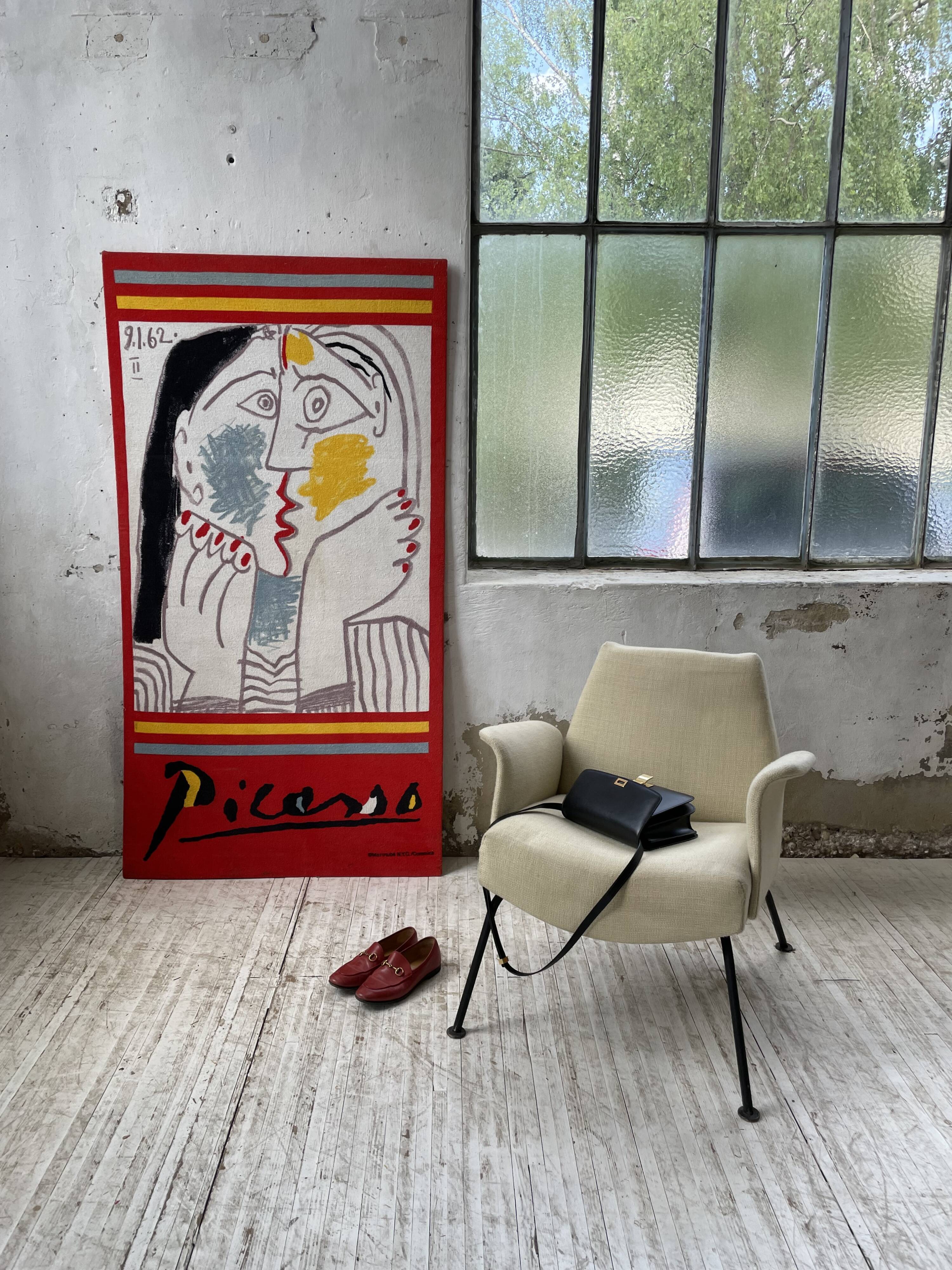 Canvas tapestry Picasso fabric coated on wood XXL