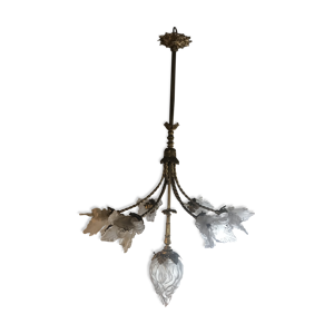 lustre en bronze avec