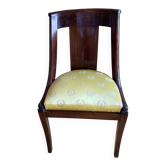 6 chaises gondoles en acajou.