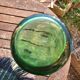Large art deco pitcher in glass blow uranium (uralin)