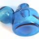Carafe with blue Empoli stopper from the 70s Height 24.5 cm