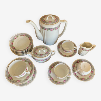 Tea service in porcelain of Limoges