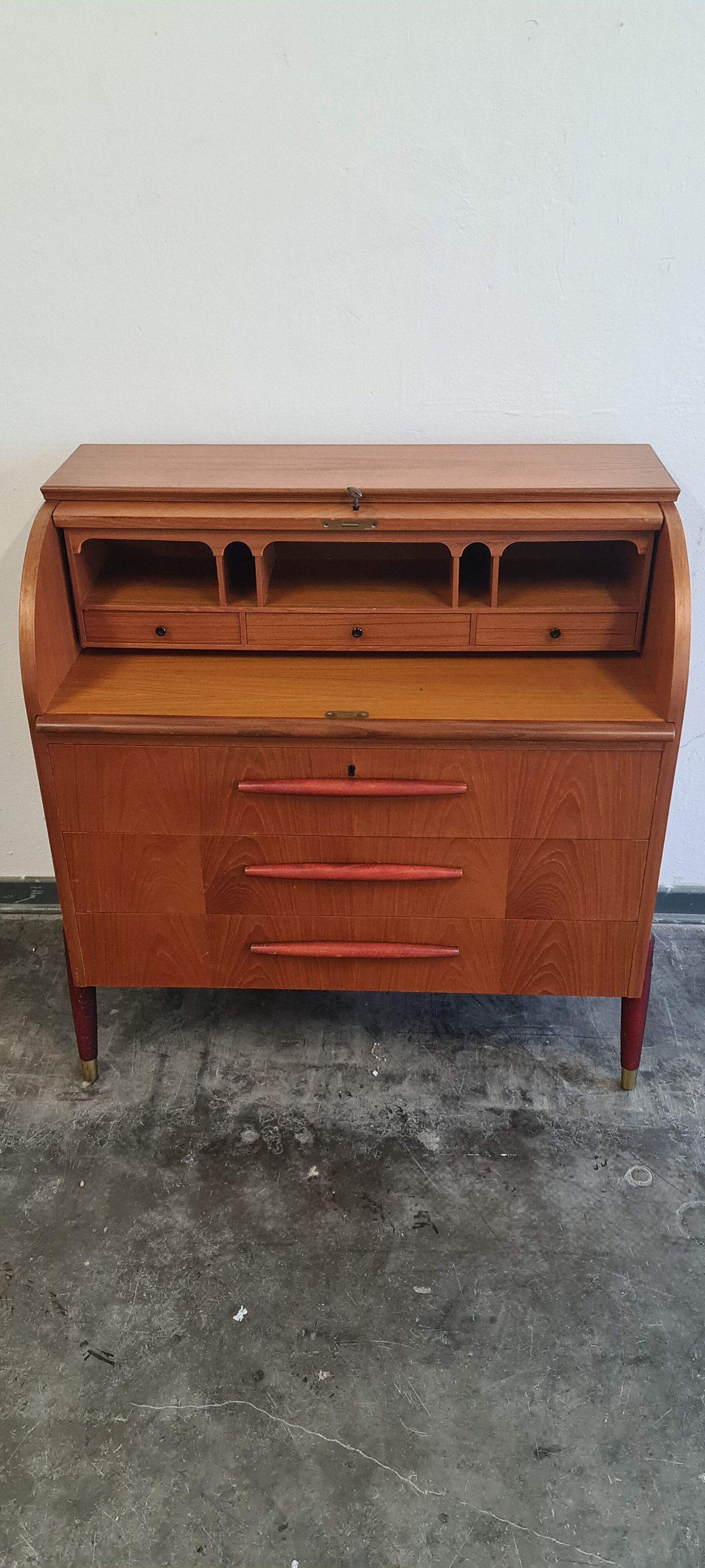 Vintage Scandinavian design secretary by Egon Ostergaard for SMI