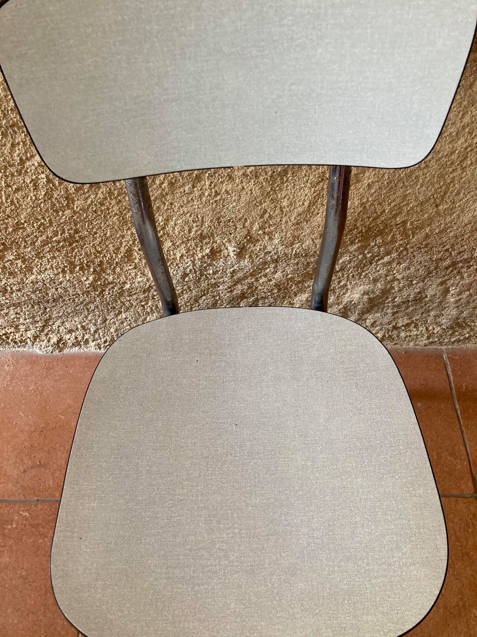 White formica chair