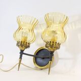 Double wall sconce | Midcentury Ialian design | Gio Ponti | vintage 50's