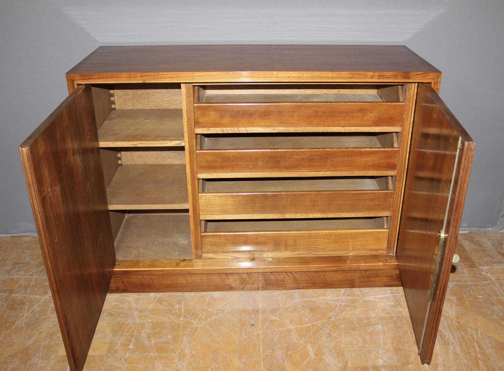 Art Deco period chest of drawers with doors