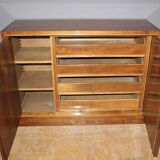 Art Deco period chest of drawers with doors