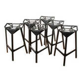 Set of 6 Stool One stools, Magis