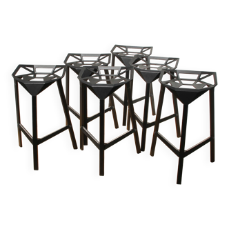 Set of 6 Stool One stools, Magis