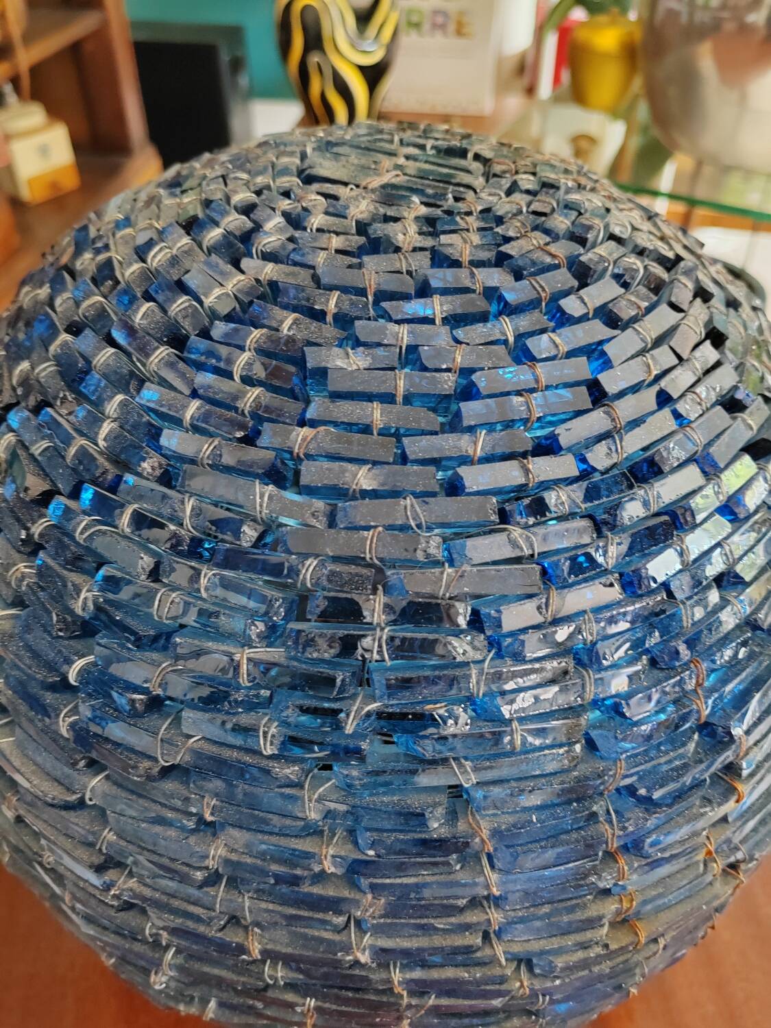 Vintage glass ball lamp