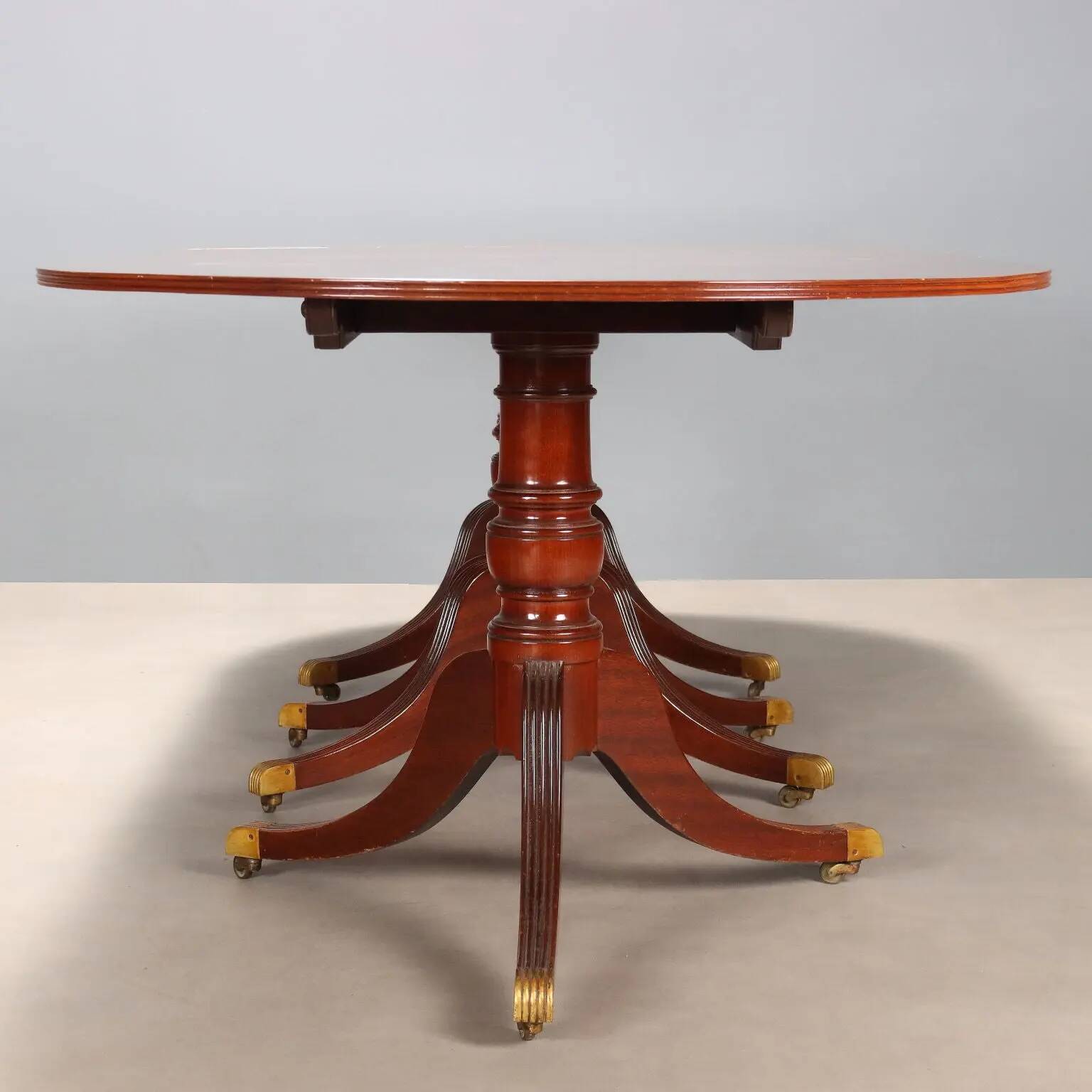 Table ancienne en acajou en 3 sections, Royaume-Uni, XIXe siècle
