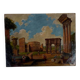 "The forum", a naive and romantic vision of Roman ruins, Italy, 19th century.
