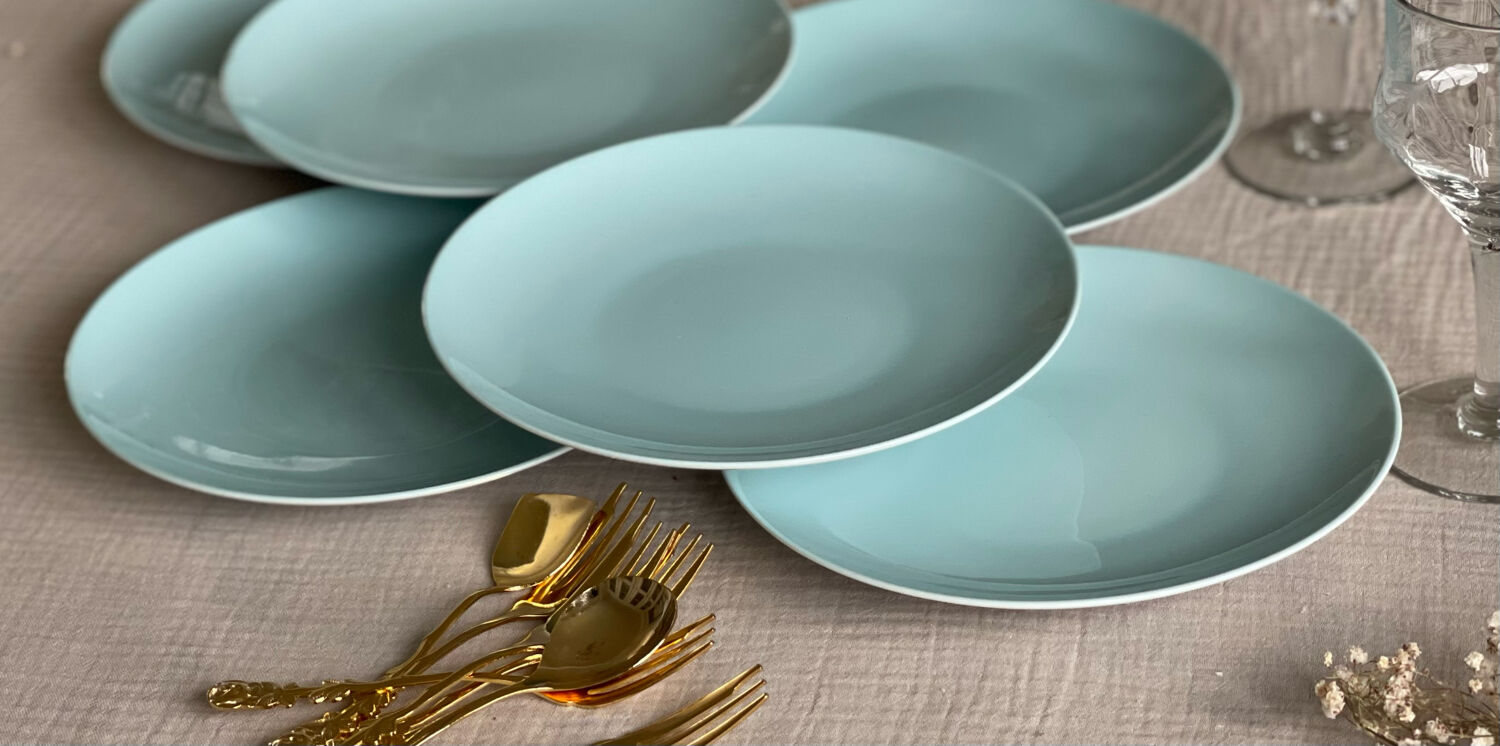 6 Guy Degrenne dessert plates