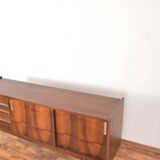 Mid-Century Polish Walnut Sideboard from Bytomskie Fabryki Mebli, 1960s.