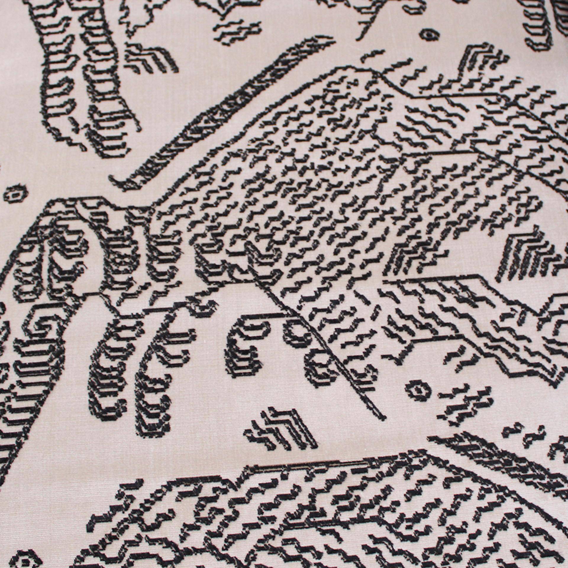 Italian Sofa Upholstered With Blanck and White Dedar fabrik , 1950s