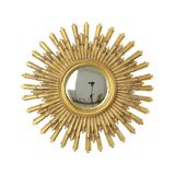 Large Gold Sun Mirror Sunburst Resine Convex 56cm