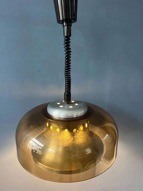 Lampe suspendue Herda de style vintage des années 50, époque spatiale.