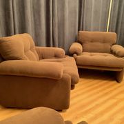Pair of Coronado armchairs, designed by Tobia Scarpa, C&B Italia, 1960s