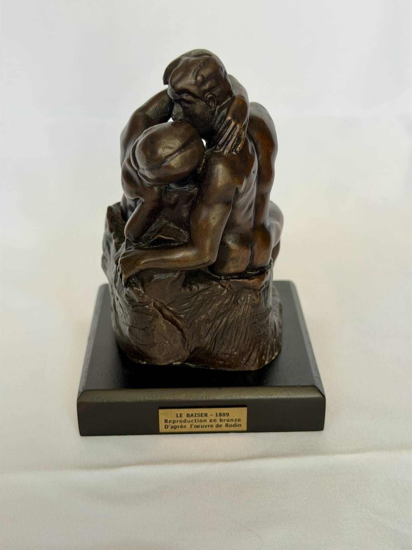 The Kiss Bronze Sculpture, Rodin Statue Reproduction, French Sculpture
