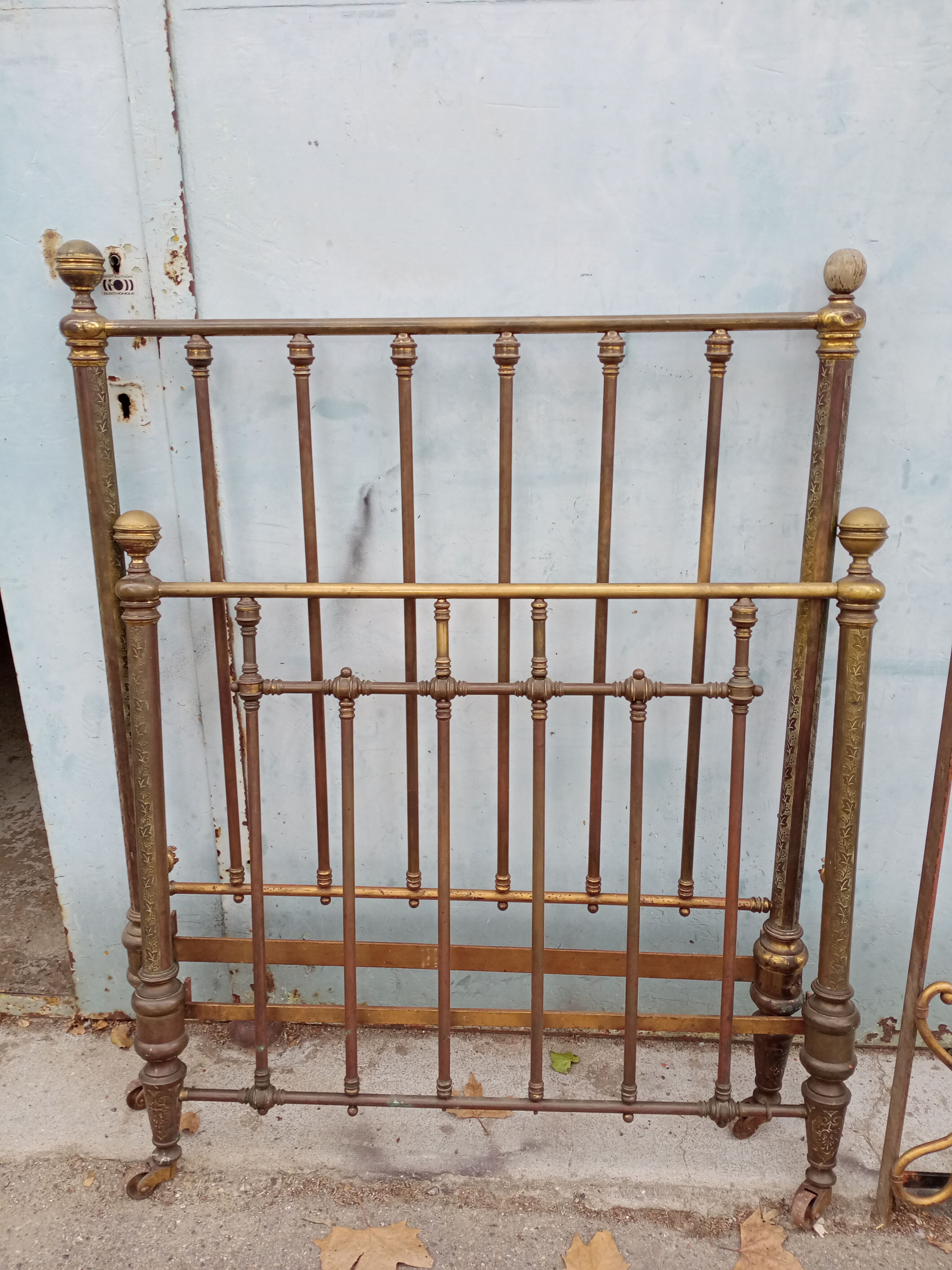 Brass bed