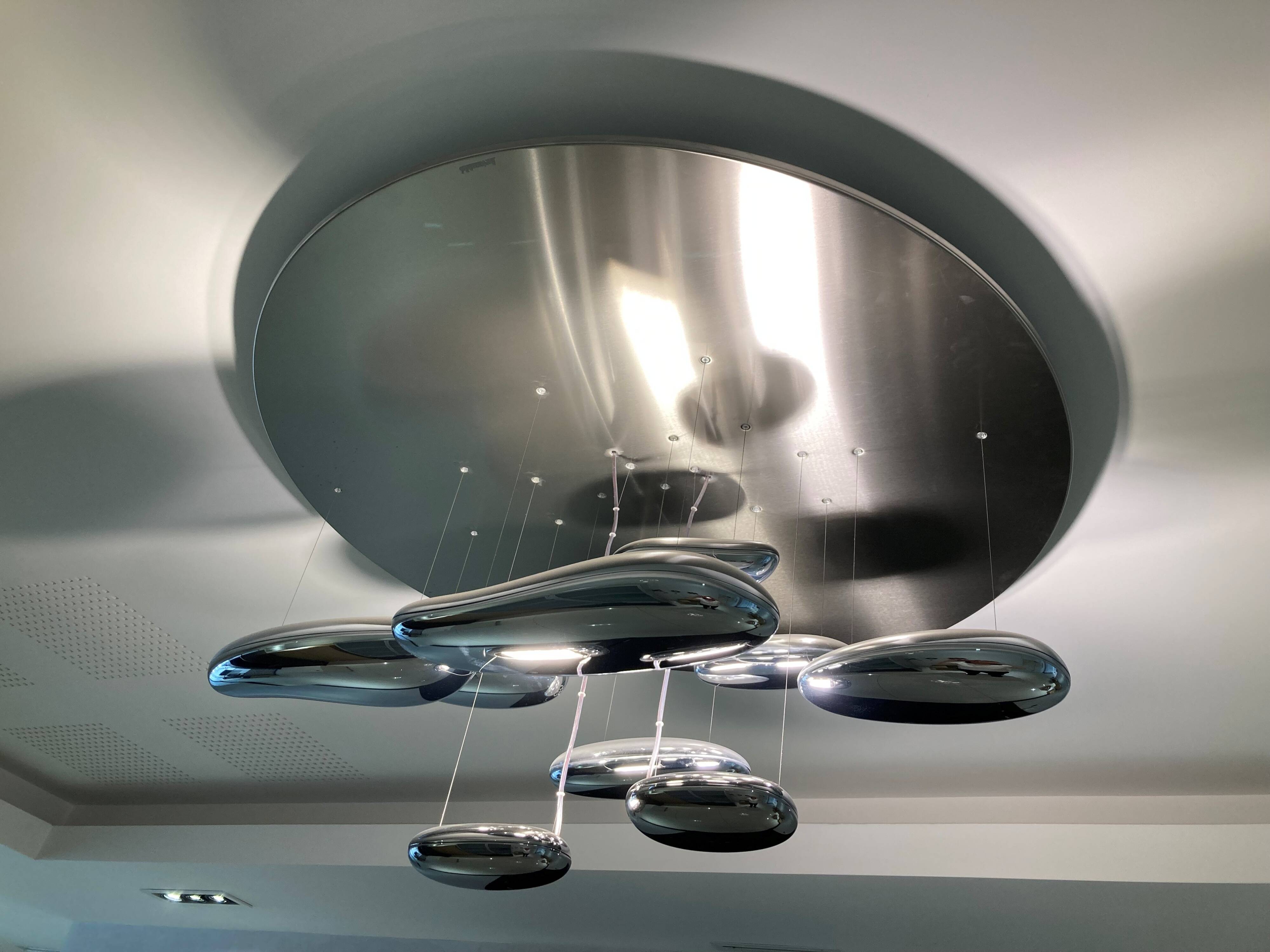 Mercury metal ceiling light Artemide