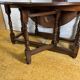Jacobean Revival Solid Oak Gate Leg Drop Leaf Table 1900 English Antique