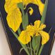 4 plaques fleurs vintage