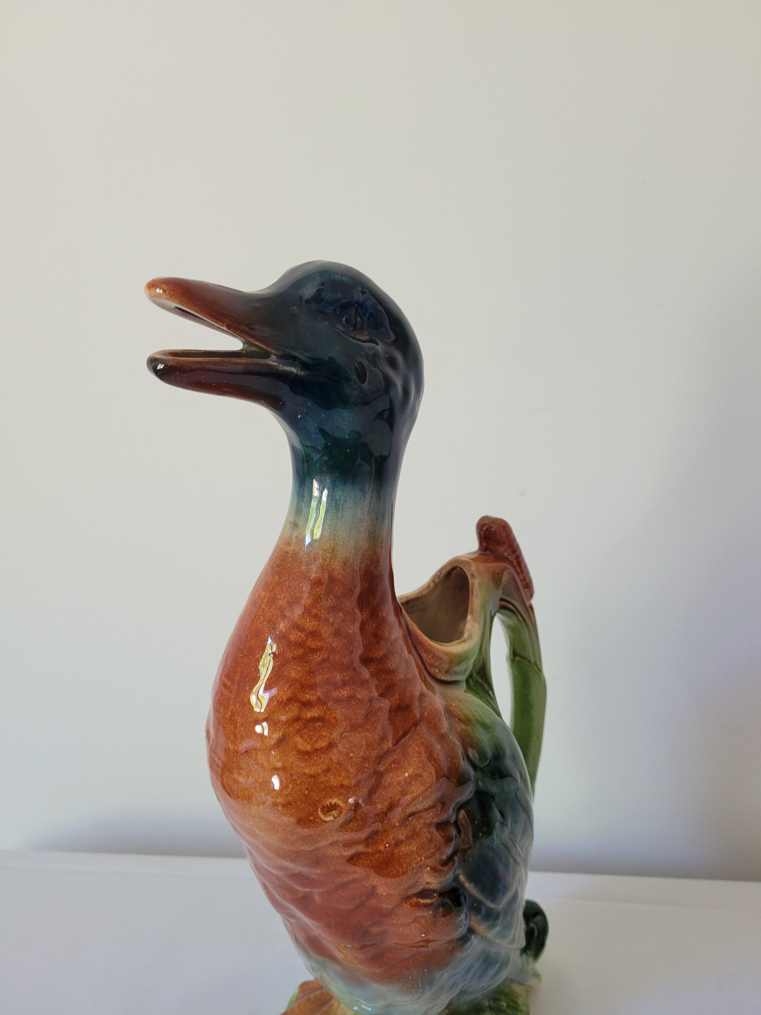 Zoomorphic pitcher duck Saint Clément