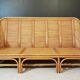 Bamboo and rattan vintage sofa