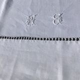 Sheet 2 places embroidered linen MB day crossed