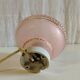Art Deco ceiling light in porcelain and pink glass - mid 20th century