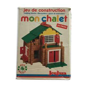 Jeu de construction en bois Mon chalet Jeujura