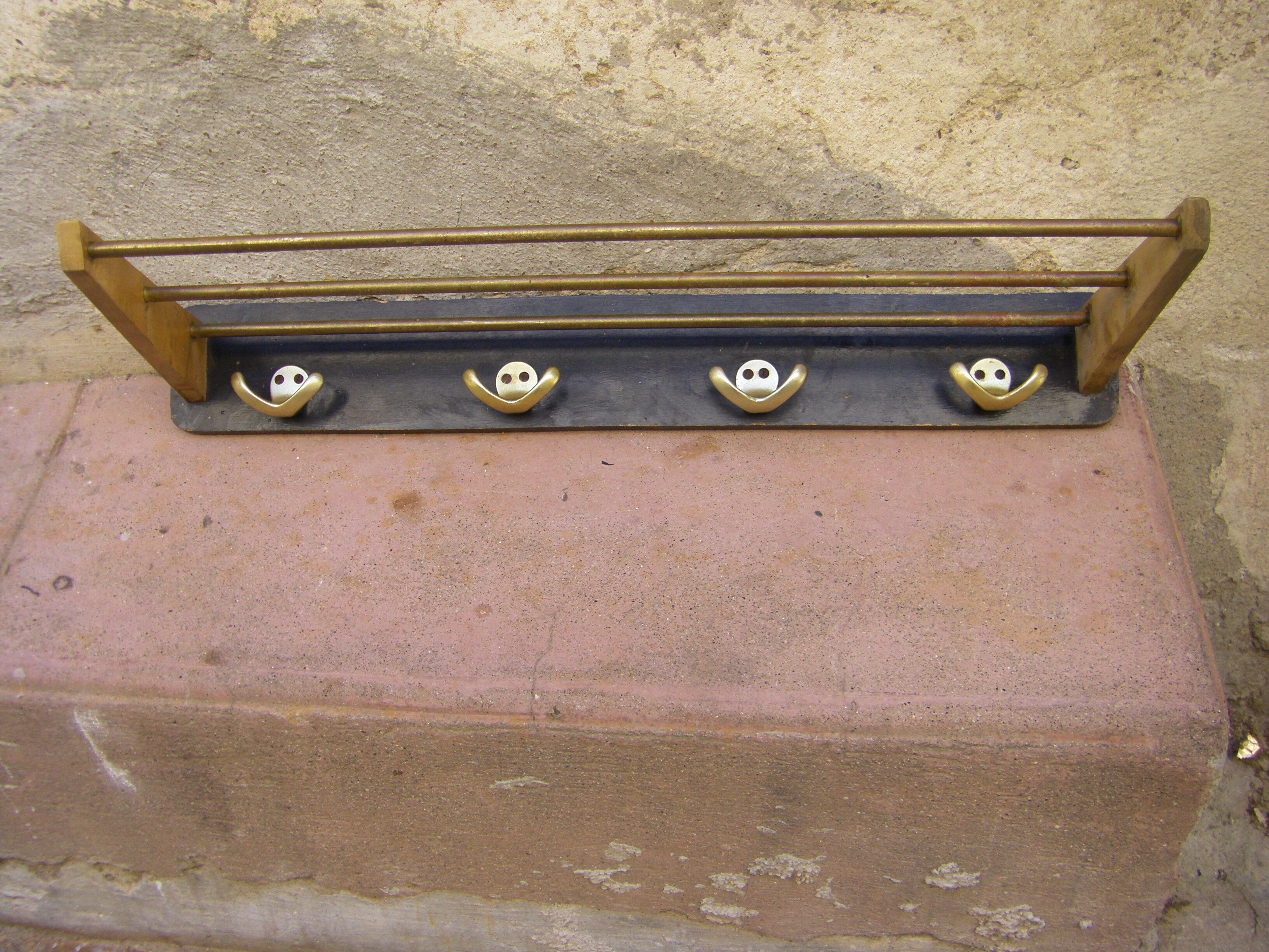 Vintage wall coat rack