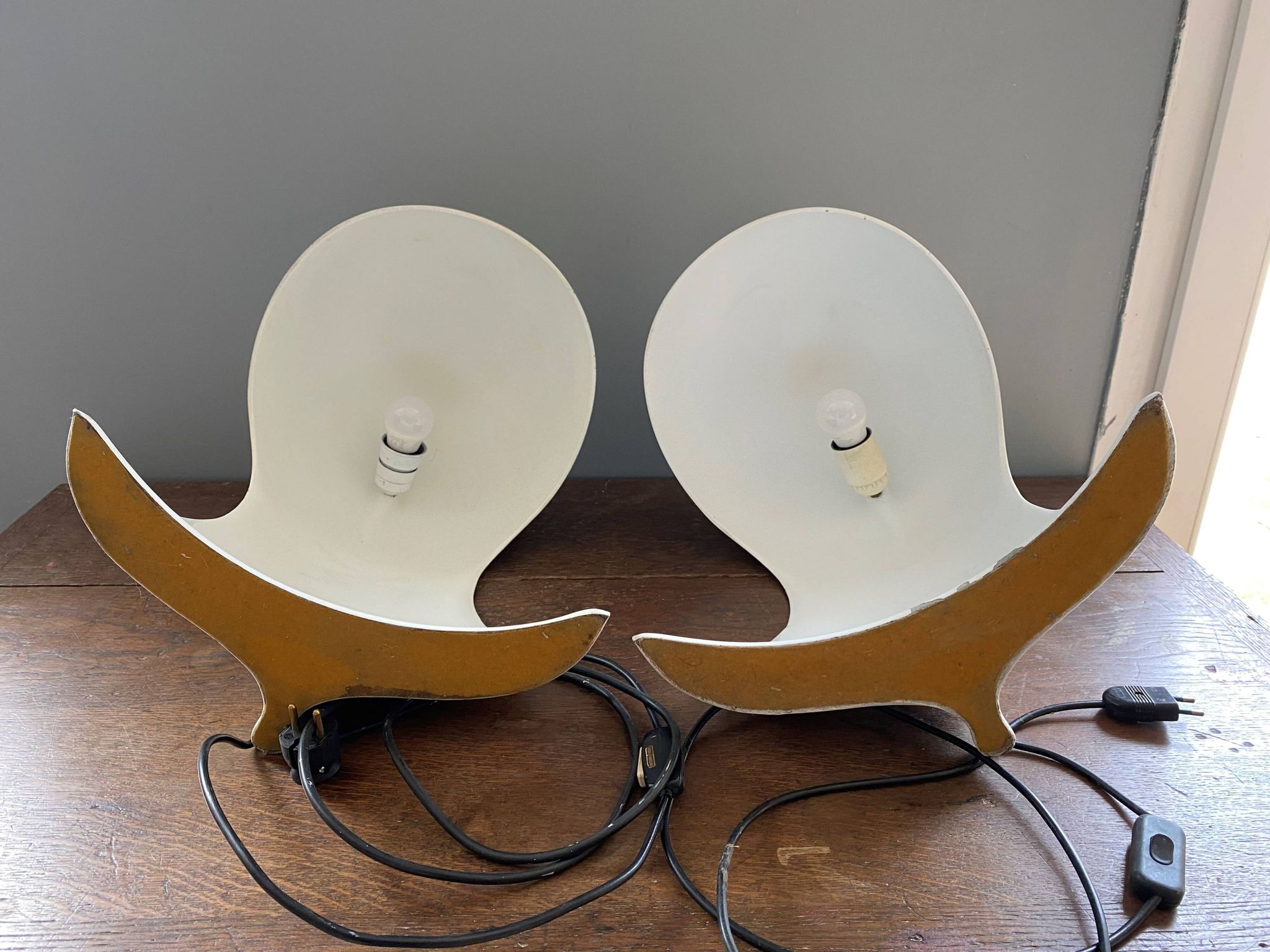 Pair of Dania lamps by Dario Tognon for Artemide vintage 1969