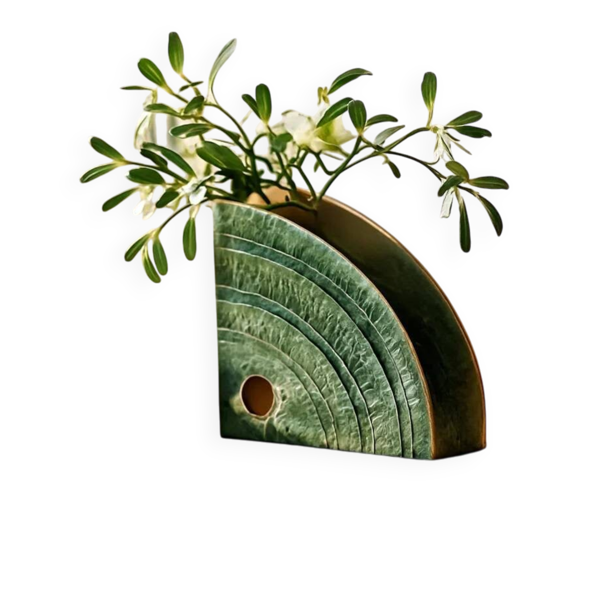 Memphis Shell ceramic vase by Florio Keramia