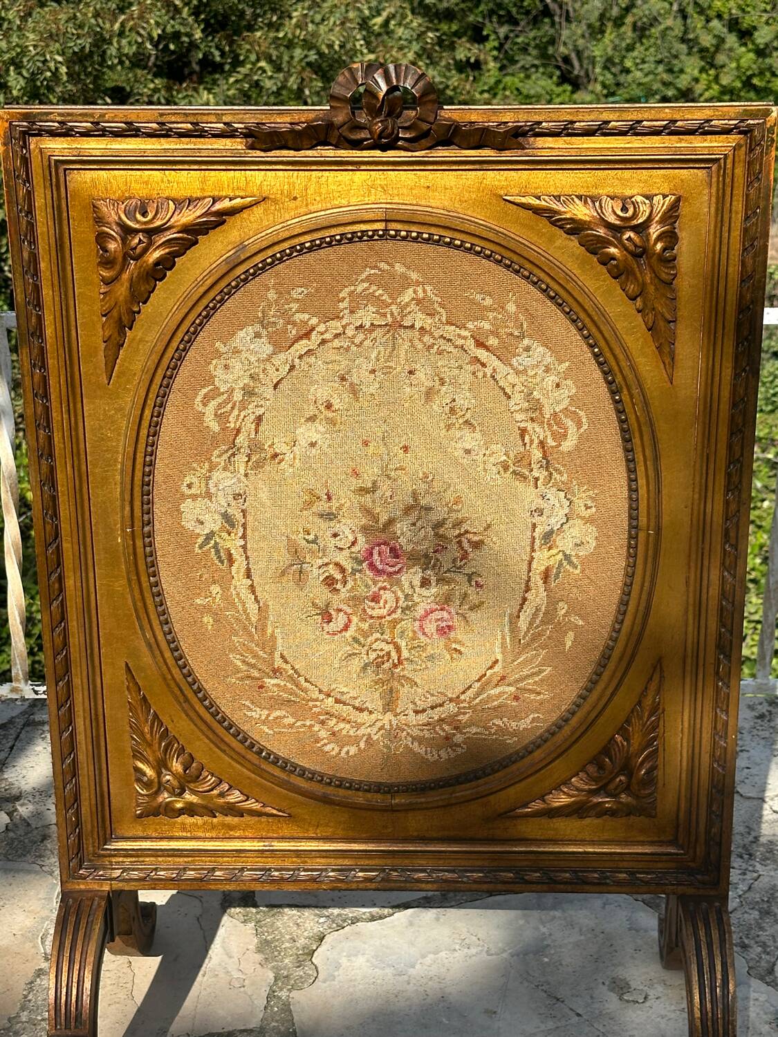 Écran de cheminée en bois mouluré Époque XIXEME siècle