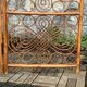 Vintage 1960s curved rattan screen