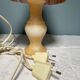 Pair of vintage bedside lamps with pink fringes